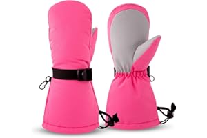 SEYUFN Guanti invernali impermeabili per bambini guanti traspiranti caldi da sci all'aperto per bambini ragazzi e ragazze dai 2 ai 6 anni