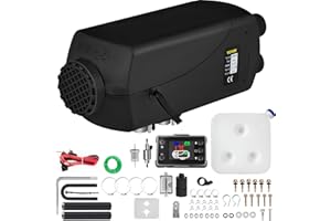 VEVOR Calentador de Aire Diésel, 12 V Calentador de Combustible 8 kW Calefacción Estacionaria Diésel Calentador Coche Diésel Aire Calentador de Estacionamiento Interruptor LCD Silenciador para Coche