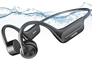 Wantek Knochenschall Kopfhörer Bluetooth 5.3,Open Ear Schwimmen Kopfhörer Eingebaute 32GB Speicher MP3,Kabellos Sport Kopfhörer IP68 Wasserdicht für Läuft Radfahren Trainieren Wandern Schwimmen