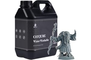 Chitu Systems żywica Conjure wodno-mywalna 2Kg, szybsze przetwarzanie po zakończeniu, żywica do drukarki 3D, standardowa żywica fotopolimerowa 405nm do drukarki LCD/DLP/SLA (2000g, Skałkowoszary)