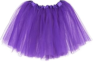 Msrlassn Gonna in Tulle per Ragazze Gonna per Tutu Minigonna Abito da Ballo Gonne per Tutu Elastiche Gonna da Ballo per Feste