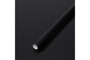 d-c-fix Pellicola Adesiva per mobili tinta unita opaca nero PVC plastica vinile impermeabile decorativa per cucina, armadio, porta carta rivestimento 67,5 x 200 cm