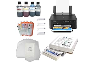 ZP EDIBLES ZPEDIBLES Complete kit set compatible with Canon Pixma TS705 Colour Inkjet wifi Printer, complete edible printing bundle kit set