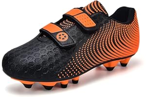 AQTDUAJ Football Boots Boys Football Shoes Kids Girls Astro Turf Soccer Training Shoes Sneakers Outdoor Non-Slip Training Shoes Unisex