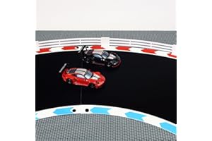 Overdrive-Racing Zaun für Carrera Hybrid Sturmkind - 1,75m / 6,30m / 12,20m - Leitplanken Fangzaun Bande Kurven Gerade Begrenzung, Farbe:Weiß, Länge:6.30 Meter