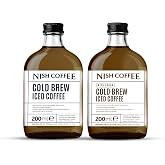 Nish Coffee Cold Brew 2'li Set (Şekerli-Şekersiz) 2x200 ML - Cam Şişe