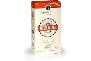 GRANELL CAFES-1940 Cafés Granell - Daily Blends - Natural | Cafe Molido Natural 100% Robusta Café Suave, Aromático y de Baja Acidez, 250 g