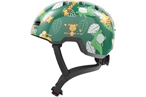 ABUS Casco per bambini Skurb Kid - robusto casco da bici in look skater con spazio per il codino e una varietà di disegni - per ragazze e ragazzi