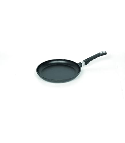 AMT Gastroguss Koekenpan 28 cm , 5 cm hoog, stevige steel, geschikt voor inductie, Lotan® antiaanbaklaag, gietijzeren pan (gegoten aluminium), AMZN-I-528