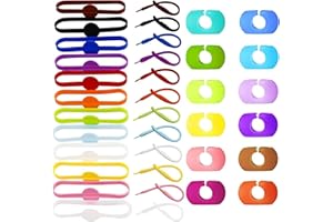 KEENKLE XHBTS Marcadores de cristal de vino de 36 piezas, marcadores de cristal de silicona coloridos, copa de vidrio, botella de vino, etiqueta de tira para botella de vidrio de bebida, copas de champán