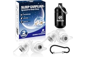 ‎NAIICUTE Naiicute Ohrstöpsel zum lärmreduzierung 2 Paar, Gehörschutz Ohrenstöpsel gegen Schnarchen, Ohr-Stöpsel Noise Cancelling Weiches Silikon Sleep Ear Plugs für Arbeiten, Reisen