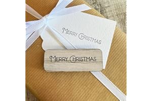 LUCK AND LUCK Merry Christmas Rubber Stamp for Crafts – Perfect for Card Making, Scrapbooking, and DIY Holiday Projects