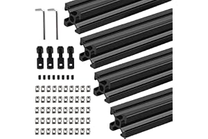 TIOMIOSEA 4 stycken 1220 mm aluminiumprofil 2020 V typ aluminiumprofil extrudering europeisk standard 20 x 20 aluminium profi