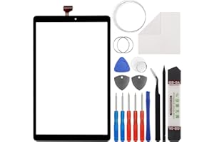 Duotipa Cristal frontal de reparación compatible con Samsung Galaxy Tab A 10,5, SM-T590, SM-T595, 10,5 pulgadas + herramientas (no incluye pantalla ni digitalizador táctil).