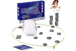 HBSFBH Magnetisches Schachspiel,Magnetic Chess Game,Schach-Brettspiel Mit Magnetischer Wirkung,Schachbrett Magnetisch,Puzzle Checkers Spiel,Kampfschach Mit Magnetisch,Partyzubehör Für Familientreffen