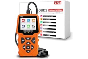 IKIKIN Car Code Reader Plug and Play Supporto Tension Test Auto Diagnosi Scansione Strumento leggere e cancellare i codici di errore del motore per tutti i veicoli del protocollo OBDII dal 1996 (Arancione)