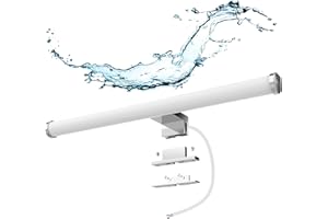 Azhien Lámpara LED de Espejo,10W 1200LM 40cm Blanco Neutro 4000K,Montaje 3 en 1 IP44 230V Lámpara de Espejo de Luz de Pared,400mm sin Parpadeo Lámpara de Baño iluminación de Pared Luz de Espejo, ORB