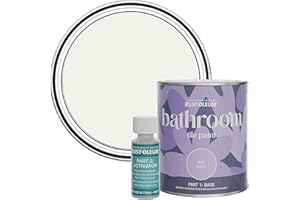 Rust-Oleum White Water-Resistant Bathroom Tile Paint in Matt Finish - Steamed Milk 750ml