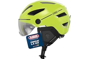 ABUS Stadthelm Pedelec 2.0 ACE - Fahrradhelm mit Rücklicht, Visier, Regenhaube, Ohrenschutz - für Damen und Herren