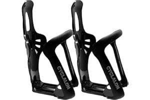 CYCLALON Pack de 2 Portabidones y portabotellas Ajustable para Bicicleta. Compatible con Botellas, Bidones y Termos. Tamaño Ajustable, Ligero. Ideal para MTB y Deportes al Aire Libre