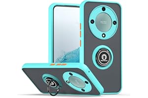 XINYEXIN Funda para Honor Magic5 Lite/Honor X9a, Funda con Soporte de Anillo, TPU + PC Translúcido Anti- Arañazos Carcasa Protectora Antigolpes Case Cover - Azul Cielo