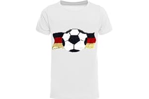 BEZLIT Jungen T-Shirt Pailletten EM 2021 Deutschland 22513