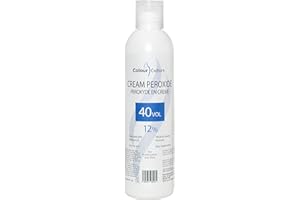 Colour Culture Cream Peroxide, 12% 40 Volume-250ml, Hydrogen Peroxide Developer for Hair Colouring & Bleaching, Lifts 8-9 Levels, Works with All Brands of Hair Bleach Colour/Tint & Lightening Powder
