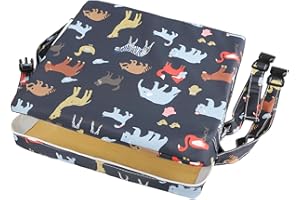 HAWAKA Sitzerhöhung Stuhl Stuhlhussen,Tragbares Boostersitze Cover Stuhlhussen Waschbar Sitzerhöhung Stuhlhussen für Esstisch Baby Booster Sitz Pads Kindersitzkissen Stuhlhussen