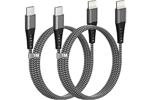 YEONPHOM USB C Lightning Kabel 1M 2Pack [Apple MFi Zertifiziert], iPhone Ladekabel USB C Schnellladekabel Nylon iPhone Kabel USBC iPad Ladekabel für iPhone 14 Pro Max/14 Plus/13 Pro Max/12 Mini/11/X/XR,iPad