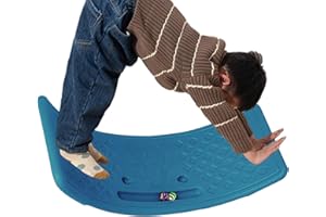 GENERIC Balance Board Kids, Wobble Board Seesaw for Toddlers, Children's Balance Boards Bounce Board Games Toys, Non Slip Sensory Training Balance Beam Core Strength Yoga Equipment for Boys, Girls