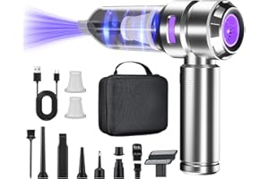 ‎DILIDALA Handstaubsauger Akku, 22000PA Autostaubsauger Akku Testsieger, Handstaubsauger Kabellos,3-Gang 220000 U/min Elektrische Staubgebläse Druckluft für Auto, Küche, Sofa, Büro, Haus& Tierhaar Reinigung