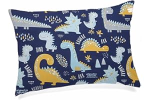 Aisawate Toddler Pillow with Pillowcase - Soft Cotton, Washable Hypoallergenic, Small 13"x18" Baby Kids Pillow for Cot Bed & Travel