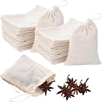 Sachets à Thé Vides Non Tissés – 100 Pièces Avec Ficelle, Pour Infusions Maison Et Filtres Réutilisables