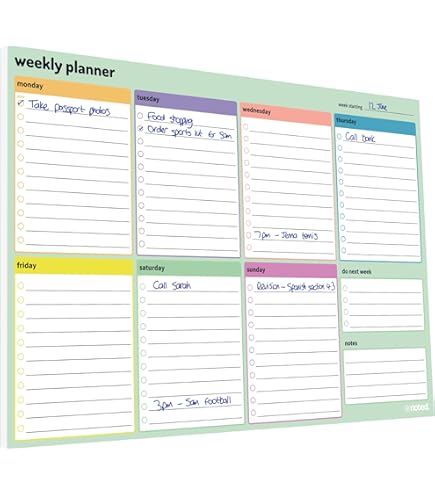 Pinking Out Loud - A4 Desk Planner, 53 Premium Quality Pages - Fast Delivery At Dotty About Paper
