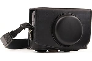 MegaGear MG1173 Canon PowerShot SX740 HS, SX730 HS Ever Ready Leder pokrowiec na aparat - czarny