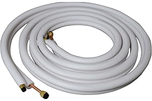 FIICO 7,5m Kupferleitung 1/4 + 3/8 Zoll doppel Kältemittelleitung