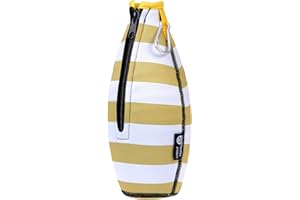 GRÄWE Funda para Botella de Neopreno, Color Blanco y Amarillo Claro