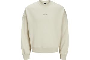 JACK & JONES herr Jcoterrain Print Sweat Crew Neck Tröja