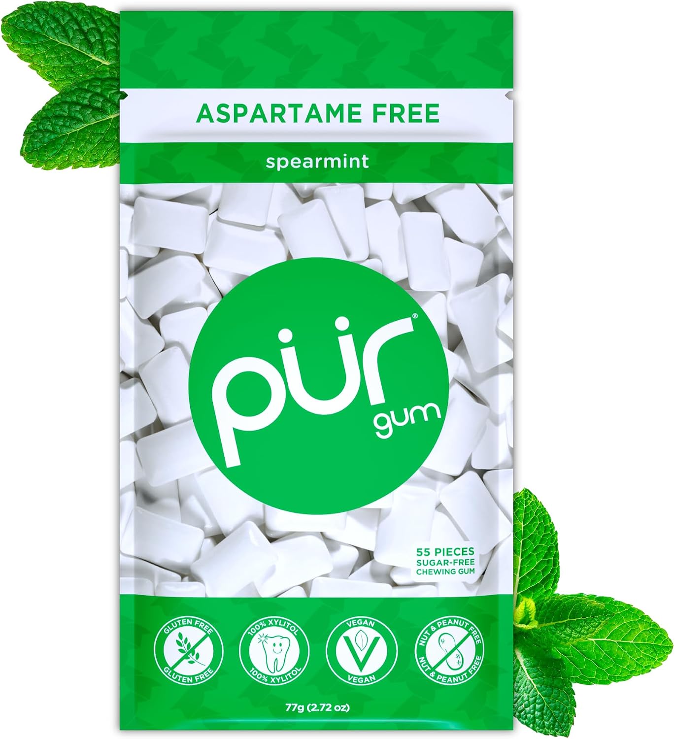 Avis d'Expert & Test Approfondi : PUR 100 Xylitol Chewing Gum Sugarless Spearmi (Sélection)