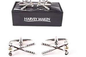 HARVEY MAKIN Mens Gift Designer Cufflinks Golf Clubs - Make An Ideal Gift For The Golf Fanatic by AT-Giftware