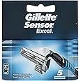 Gillette 97302251 Sensor Charging Excel, Pack of 5 Blades
