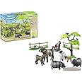 Playmobil 71307 Country Animal Set with Paddock, with lovingly designed farm animals like cows, goats, sheep, and pot-bellied pigs, fun imaginative role play, playsets suitable for children ages 4+