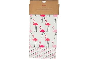 Dexam Flamingo Set of 2 Tea Towels Pink, One Size