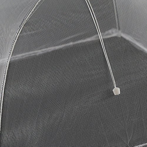 4 Stück Speiseschirm,Fliegenhaube,Abdeckung für Speisen,Insektenschutzhaube,Lebensmittel Abdeckung Zelt für Draußen & Zuhause,42 x 42 x 25 cm weiß - 6