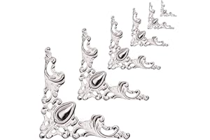 NAKUPENDA Pack of 20 Antique Edge Covers Edge Protection Antique Furniture Corners Metal Corner Protection for Boxes Boxes Furniture Shelf Table Decoration Corners Decorating Boxes Furniture Books