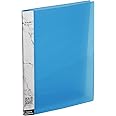 Eslee Presentation File | Report File | Best for A4 Size Paper | Straightline Texture | Deluxe Plastic Clip | Blue - Pack of 5 (ES12A4 Blue)