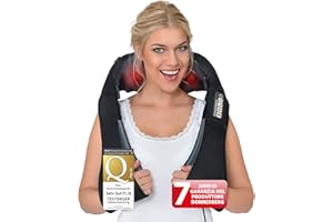 Massaggiatore cervicale Donnerberg L’Originale - Addio ai muscoli tesi e rigidi - 7 anni di garanzia sul motore - Alta qualità tedesca - Massaggiatore schiena e collo spalle - Vibrazione e infrarossi