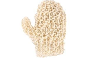 GOBFAR Guante exfoliante de yute, Guante De Baño De Yute Natural, Guante de Baño con Fibras Vegetales, Guante de crin vegetal, Elimina las Células Muertas de la piel exfoliantes Exfolia, Masaje corporal