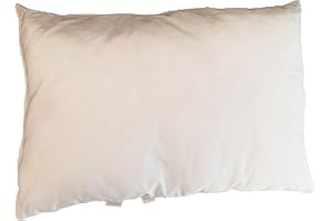 CHILIMILII Premium Quality Virgin Hollowfibre Filled Nursery Baby Toddler Junior Anti Allergy Cot Bed Pillow, Poly Cotton Cover, 40cm x 60cm, Made in U.K