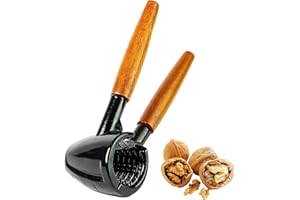 Casse-Noix Thiru Avec Poignée en Bois Élégante - Sans Écrasement - Transmission de Force Facile (Poignée en Bois Basic)